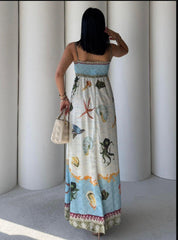 Baby Blue Shells Dress