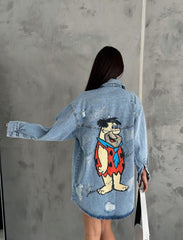 Denim Jackets Printed Back