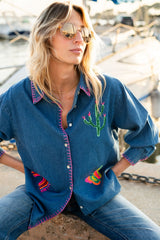 Desert Bloom Denim Shirt