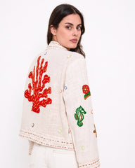 Oceanic Dream Embroidered Jacket