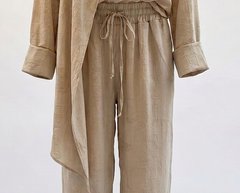 Beige Silk Set
