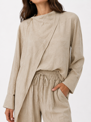 Beige Silk Set
