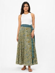 Double Face Indian Green Wrap