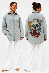 Rebloom Oversized Denim Jacket