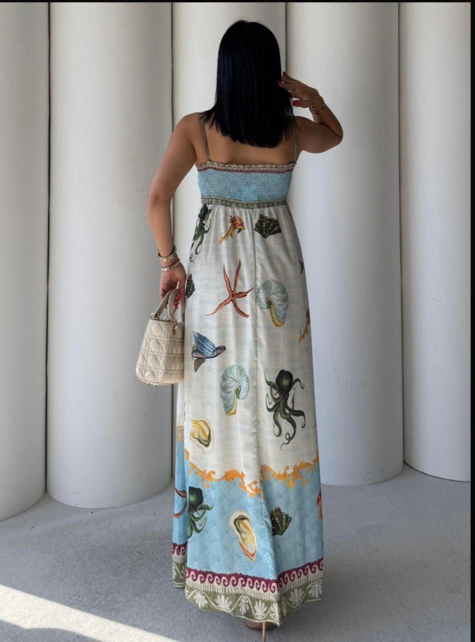 Baby Blue Shells Dress