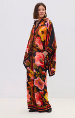 Silk Orange Floral Set