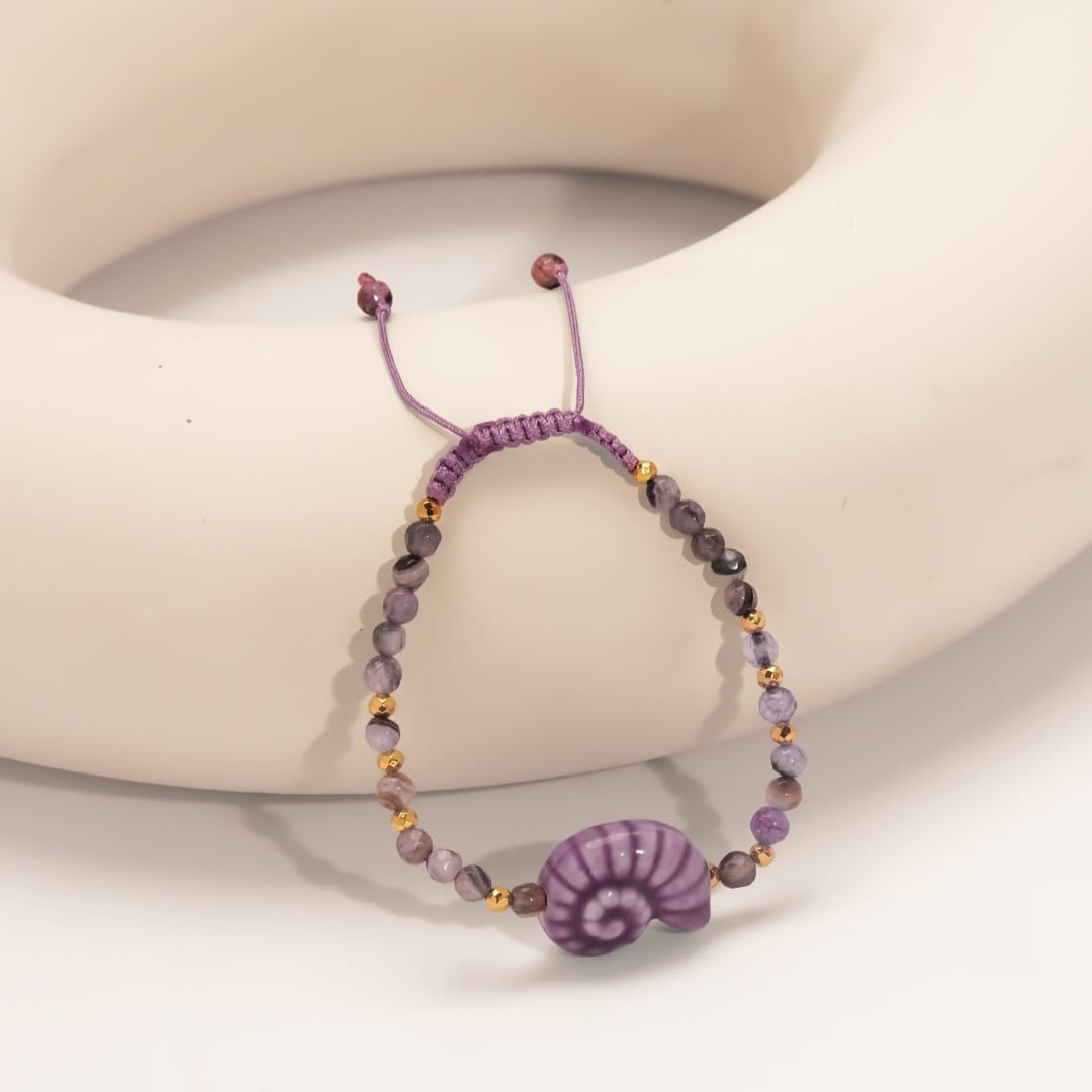 The Purple Seashell Bracelet