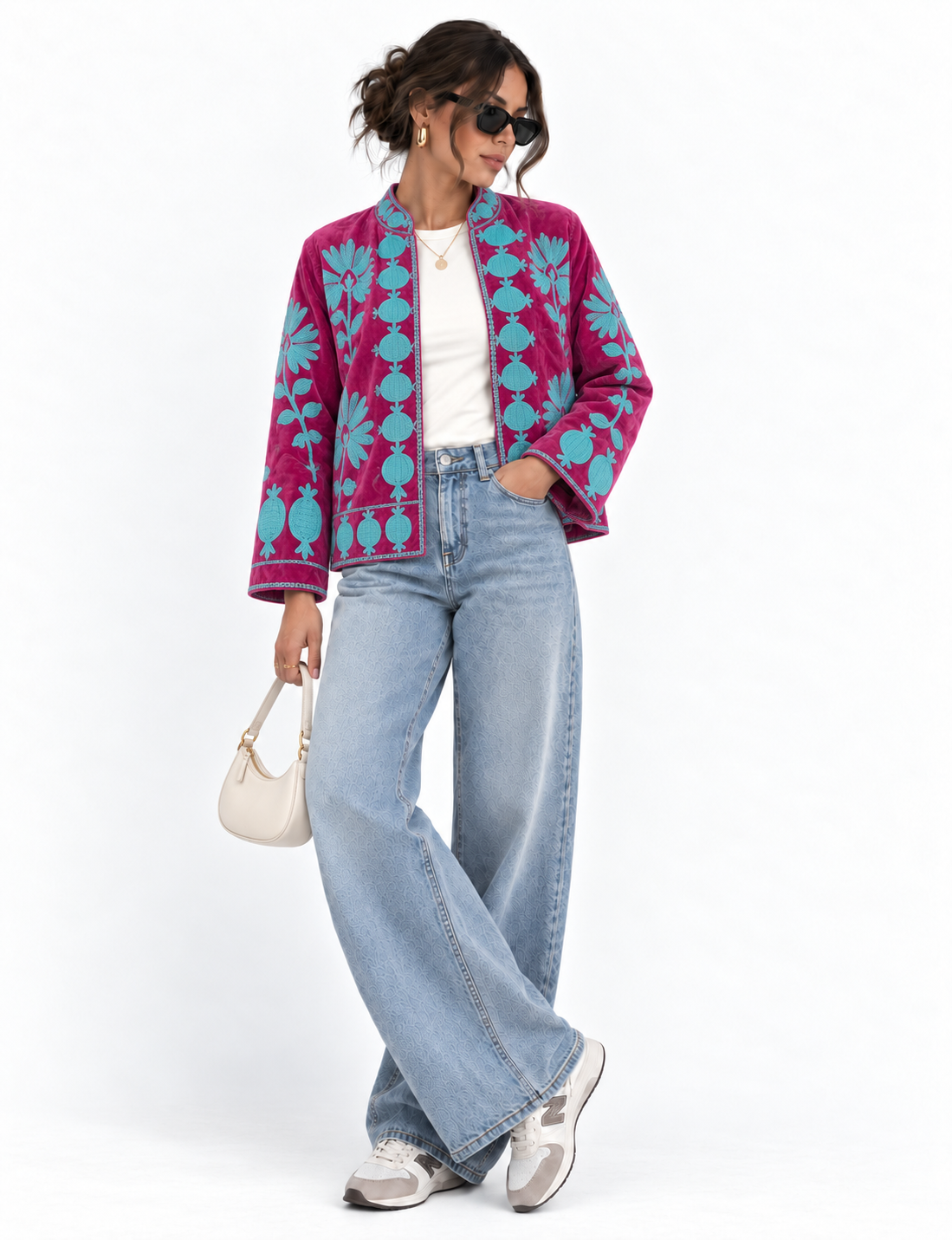 Turquoise Bloom Jacket