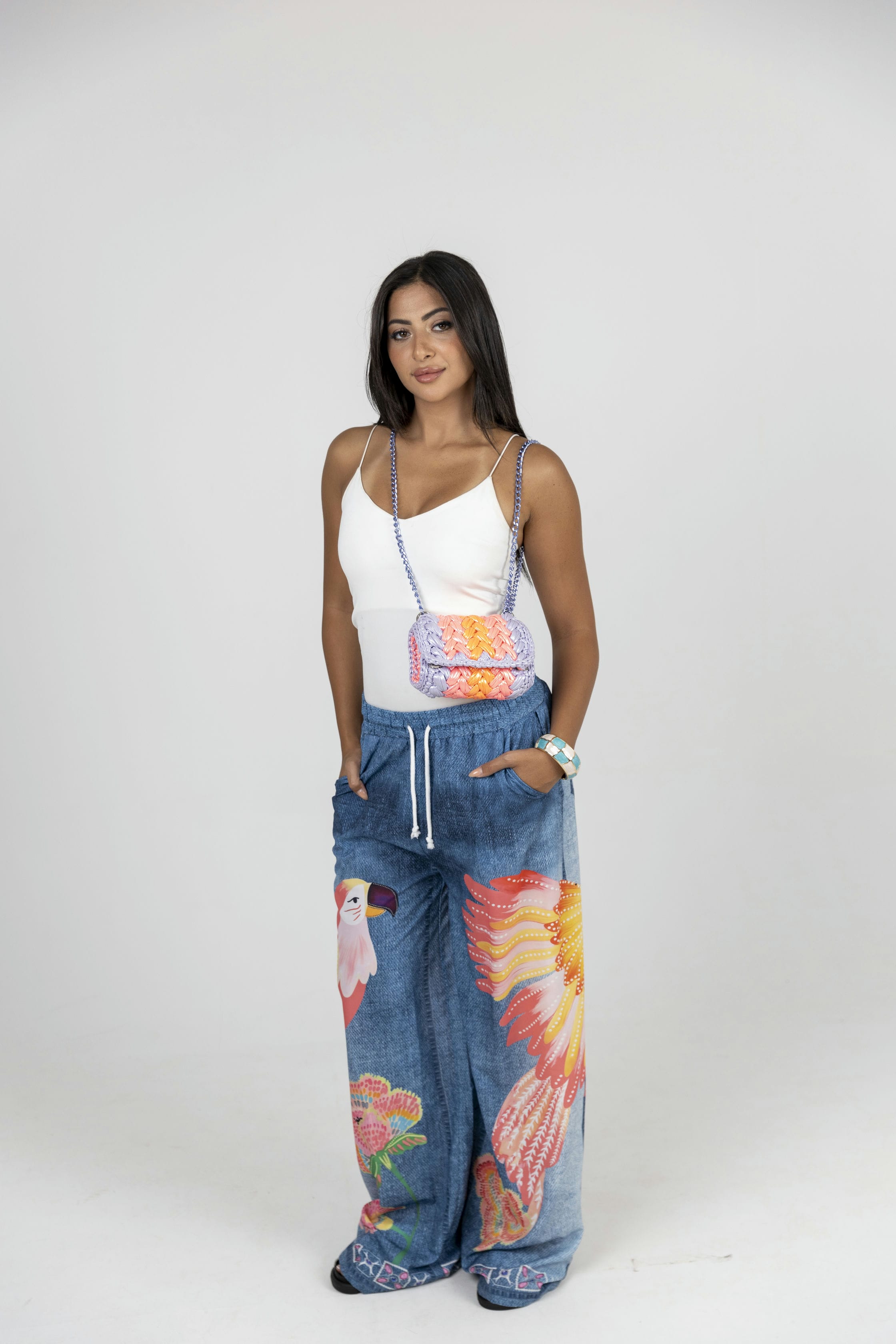 Jeans Print Pants