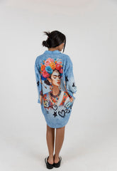 Jeans print Chemise- Oversize