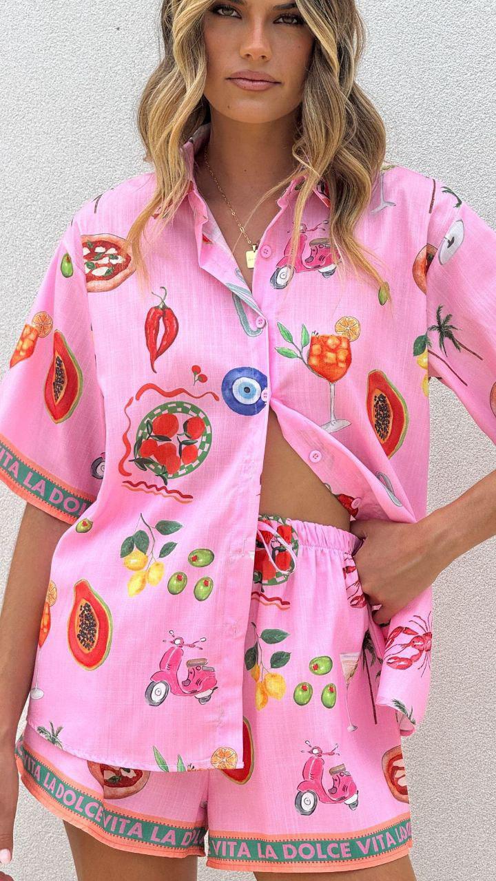 Pink Short set