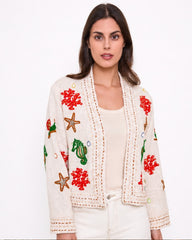 Oceanic Dream Embroidered Jacket