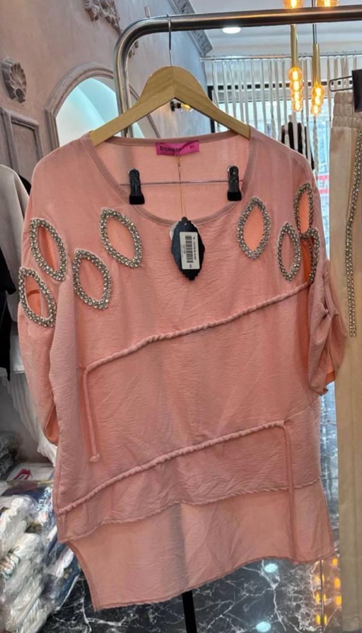 Pink Strass Top