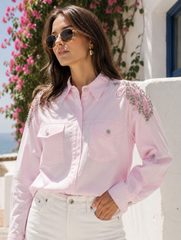 The Pink Beaded Luxury Top