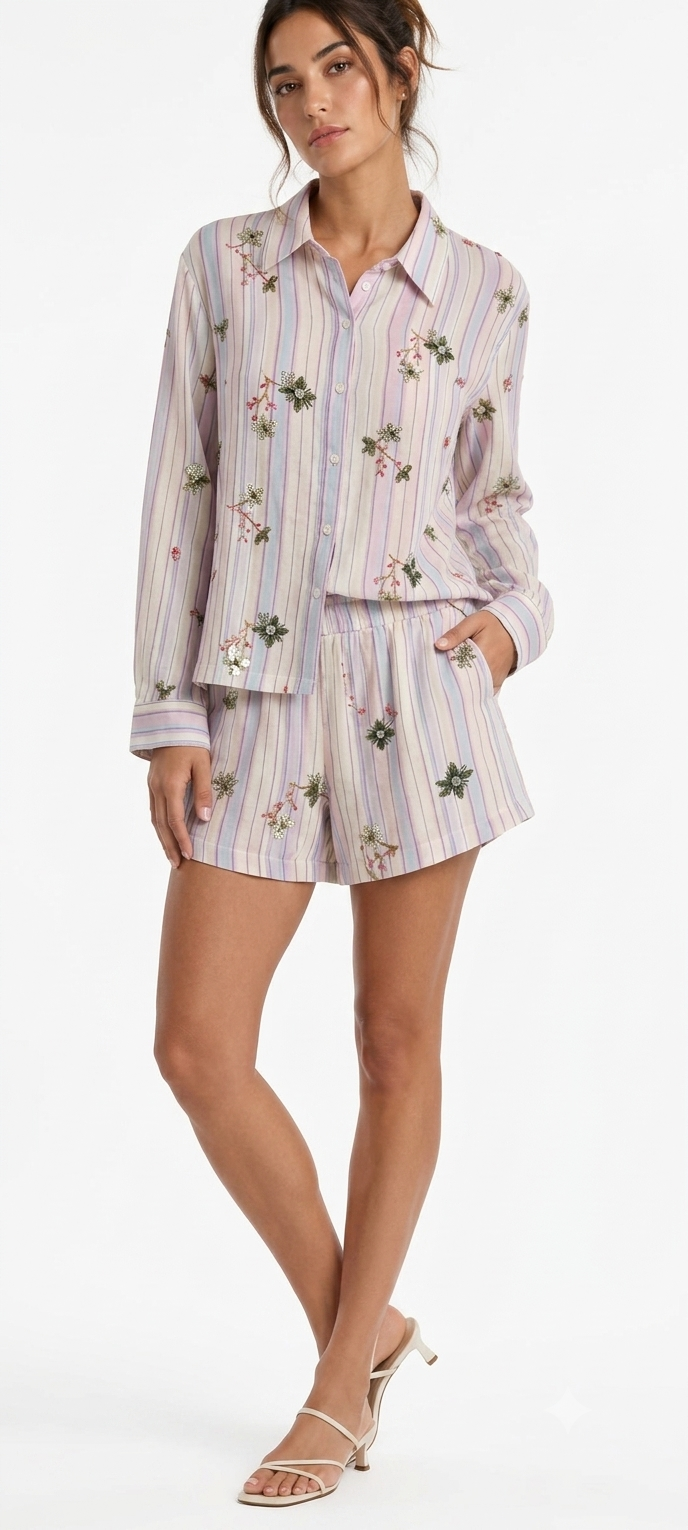 Striped Flora Set