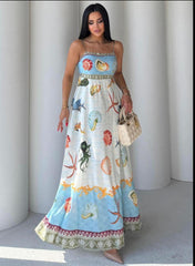Baby Blue Shells Dress