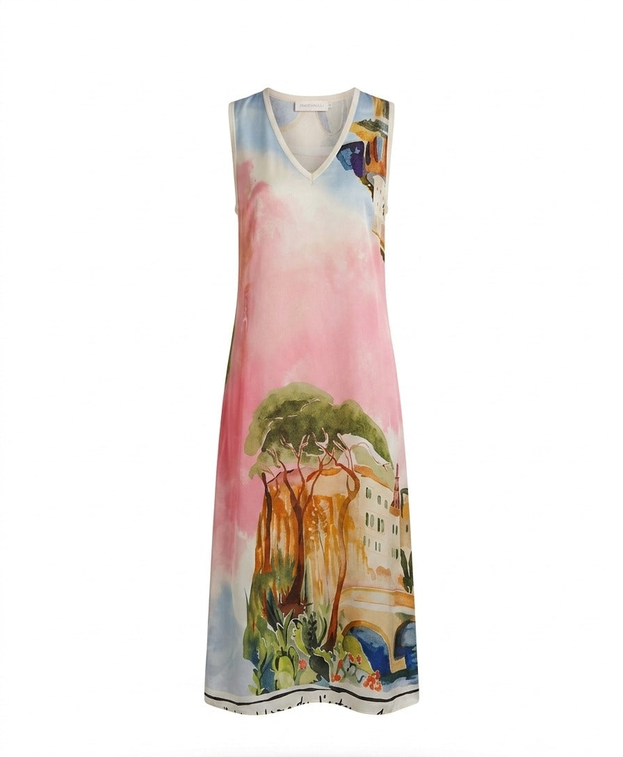 Pink Silk Dress