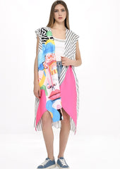 Colorful Long Stripes vest