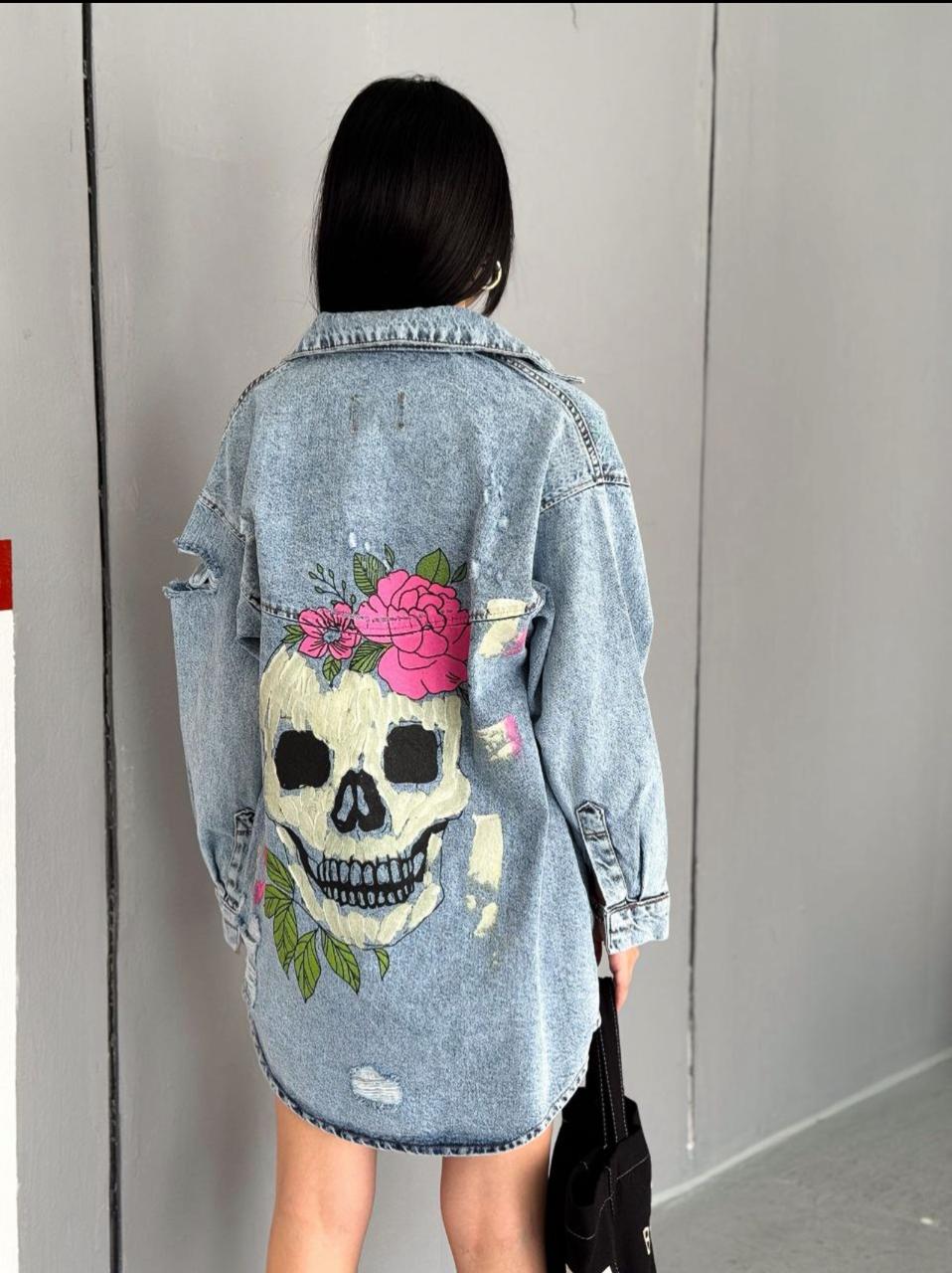 Denim Jackets Printed Back