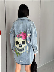 Denim Jackets Printed Back