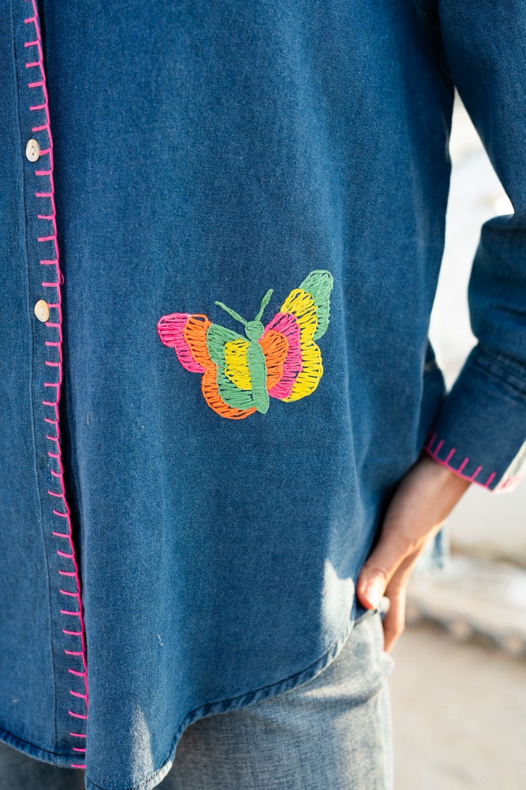 Desert Bloom Denim Shirt
