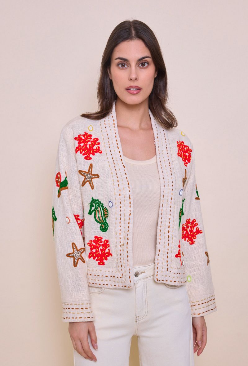 Oceanic Dream Embroidered Jacket