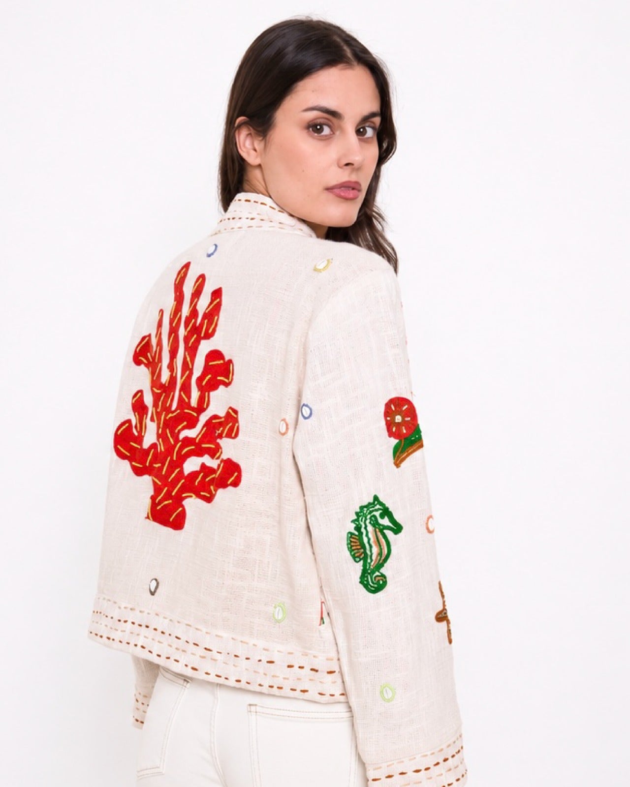 Oceanic Dream Embroidered Jacket