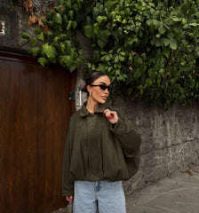 Olive Bomber Jacket