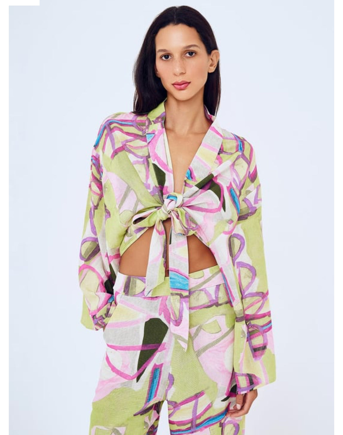 Light Green Short Cardign