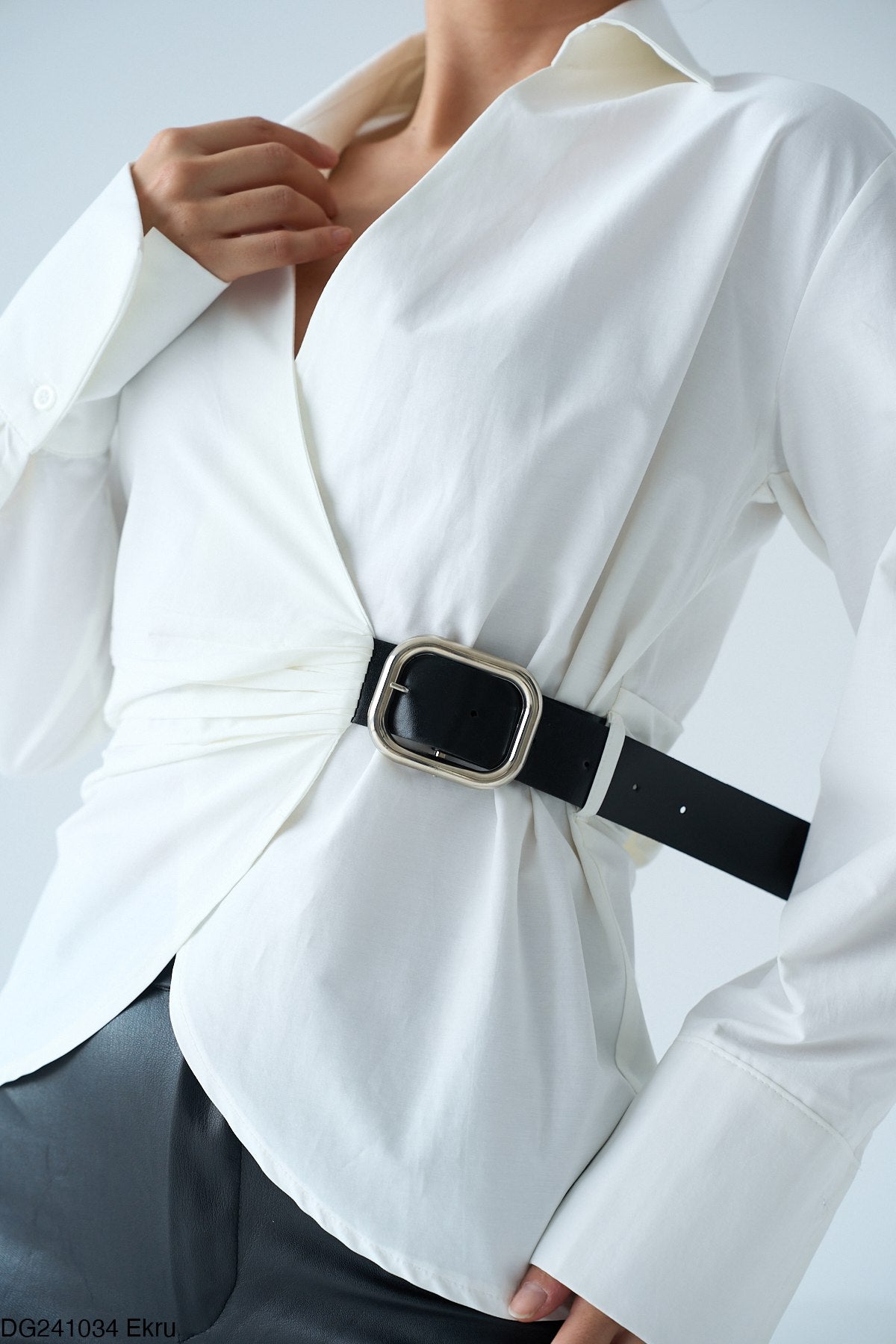 White Chemise (with black belt)