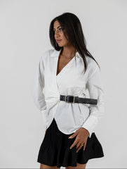 White Chemise (with black belt)