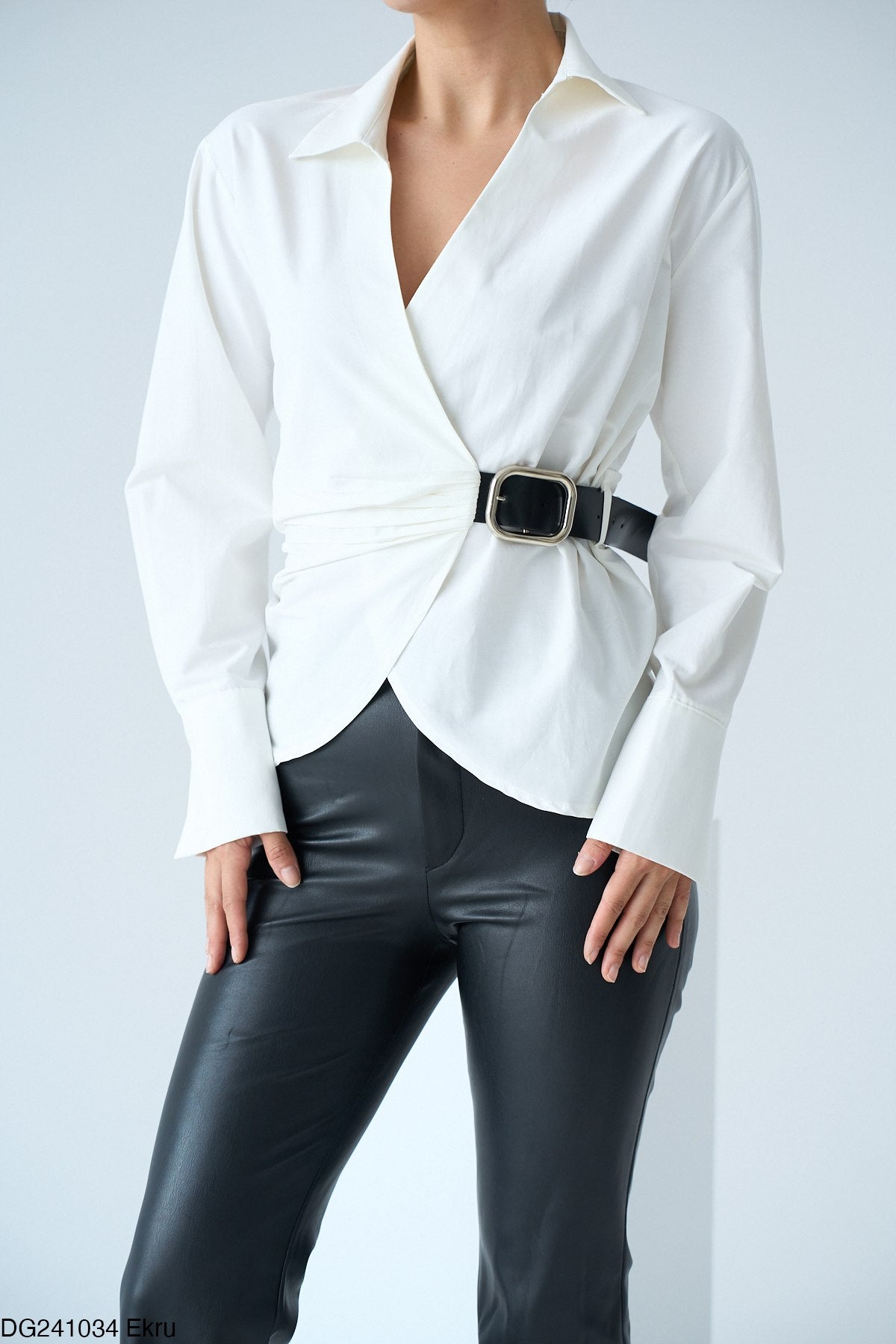 White Chemise (with black belt)
