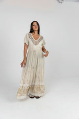 Beig Boho Dress