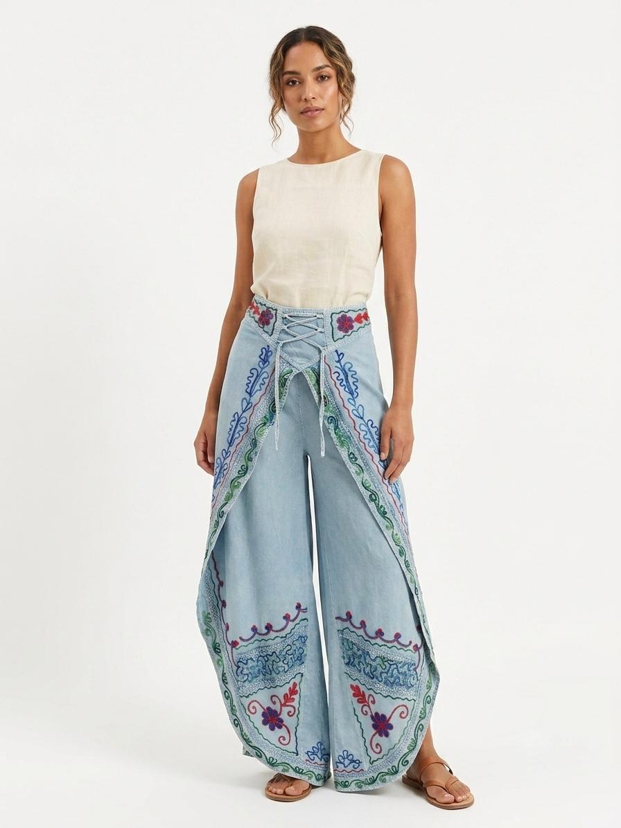 Boho Suzani Pants Jeans