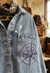 Denim Jackets Printed Back