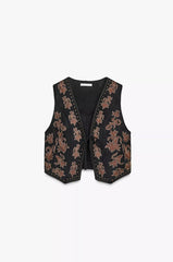 Black Seude Vest