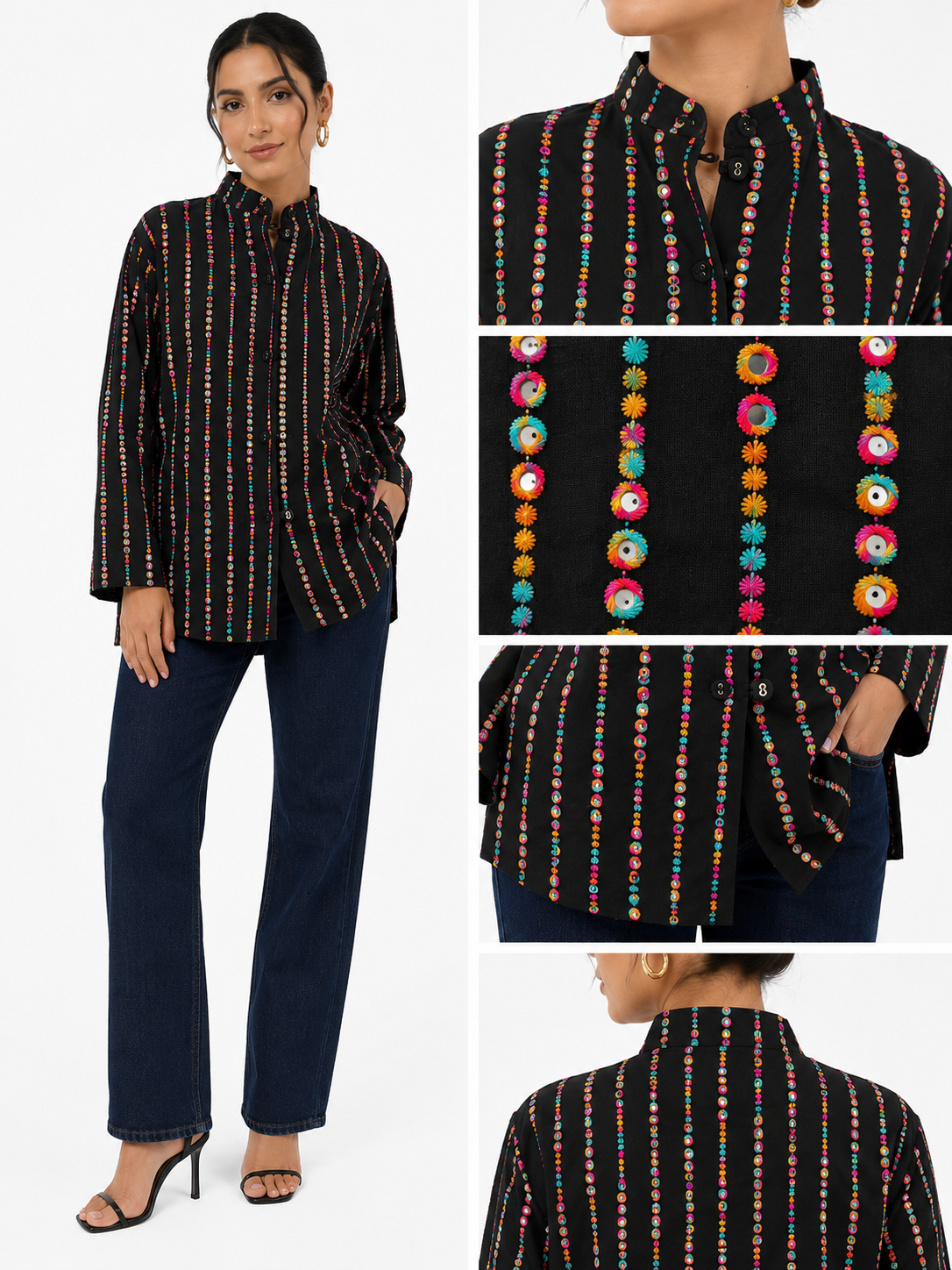 The Prisma Stripe Indian Jacket