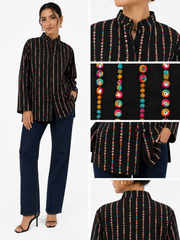 The Prisma Stripe Indian Jacket