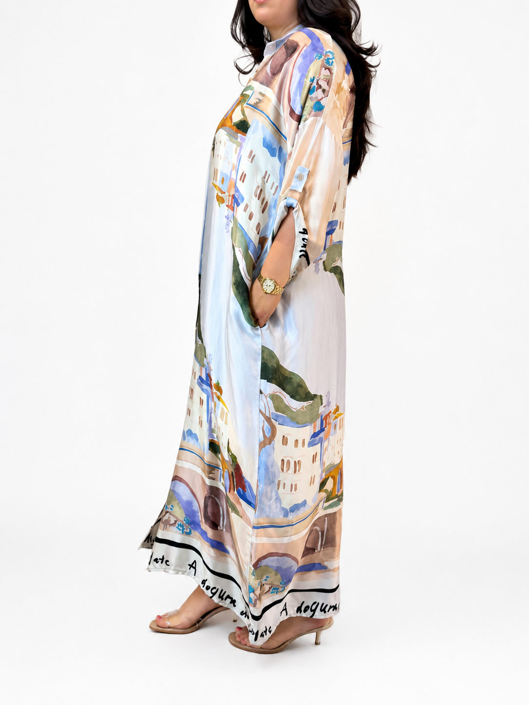Coastal Watercolor Dress