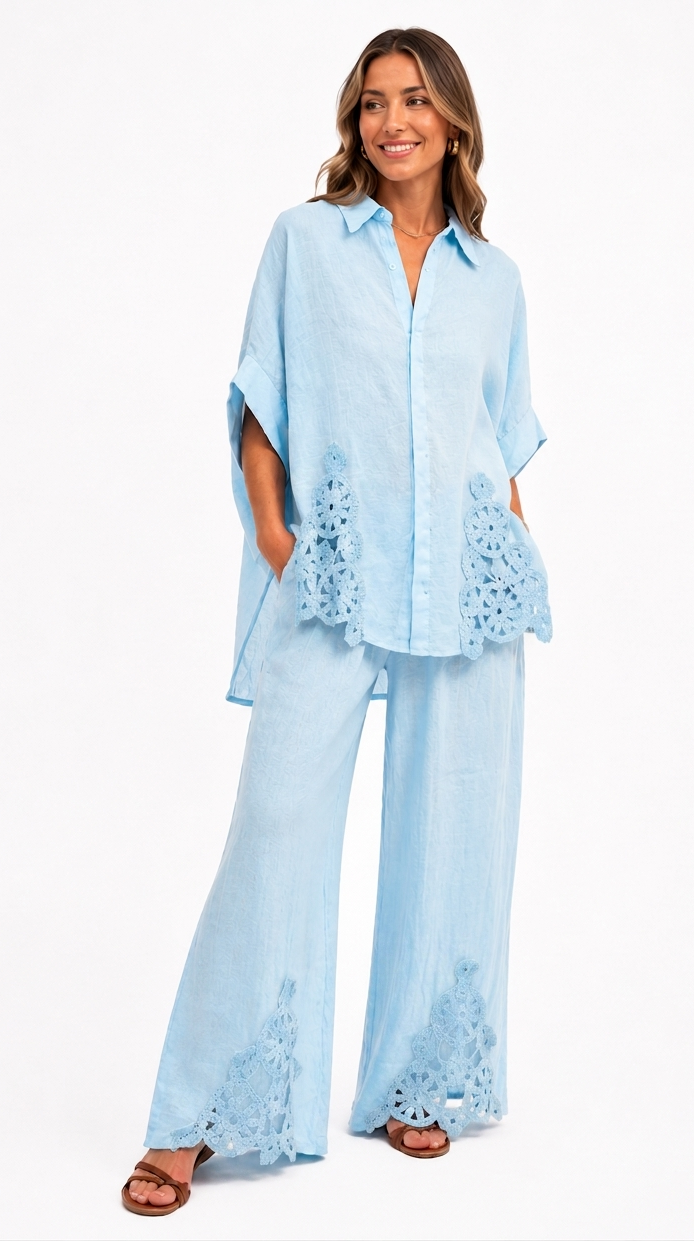 The Baby Blue Summer Mesh Set