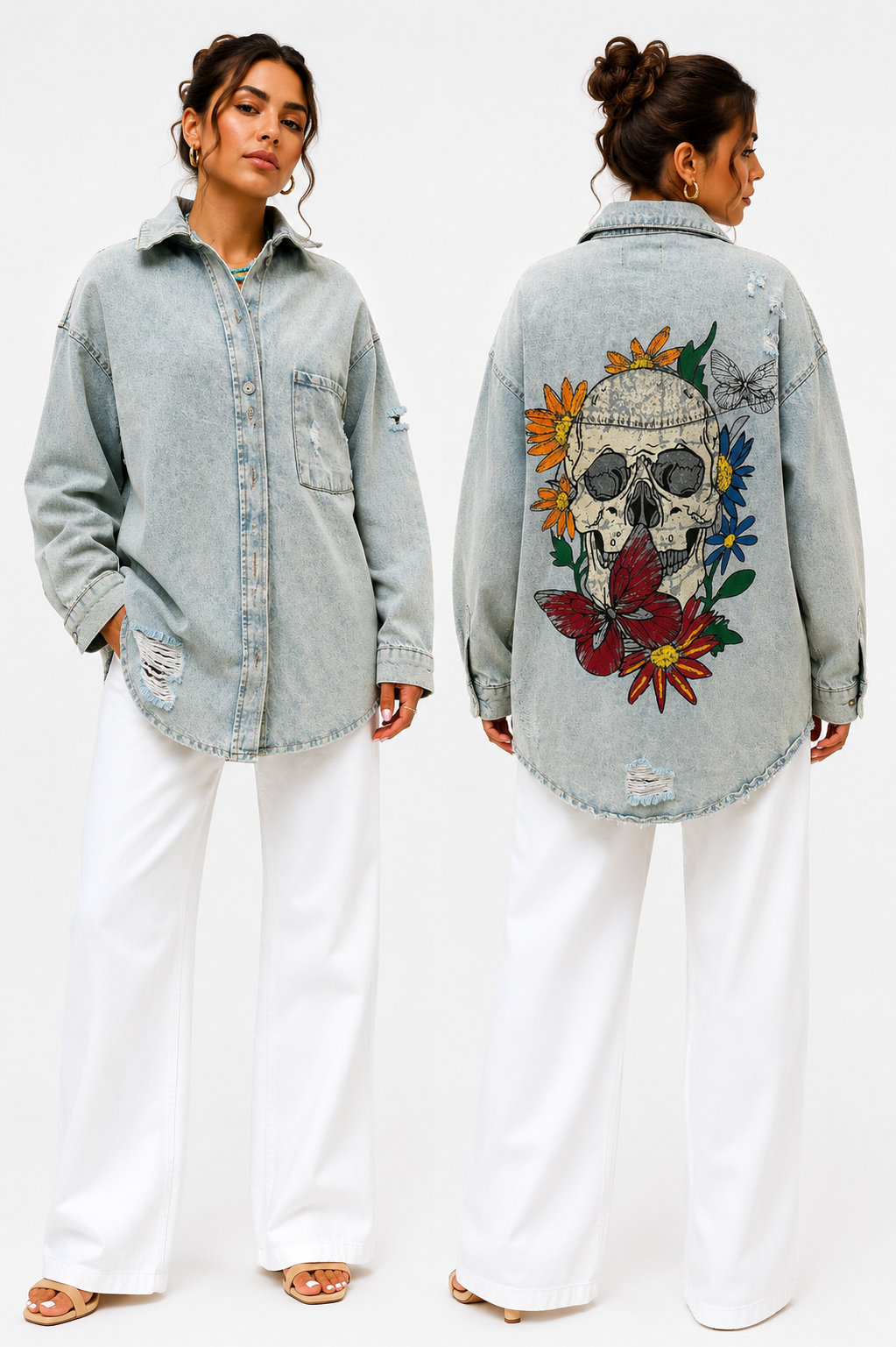 Rebloom Oversized Denim Jacket