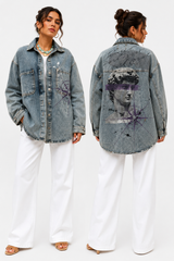 Denim Jackets Printed Back