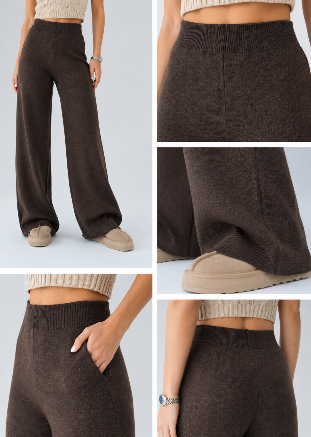 Brown Pants Wool