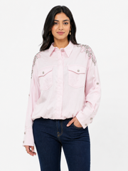 The Pink Beaded Luxury Top