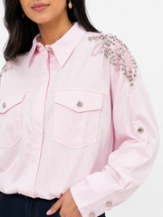 The Pink Beaded Luxury Top