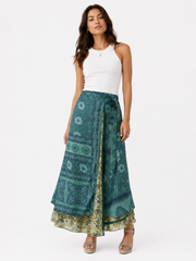 Double Face Indian Green Wrap