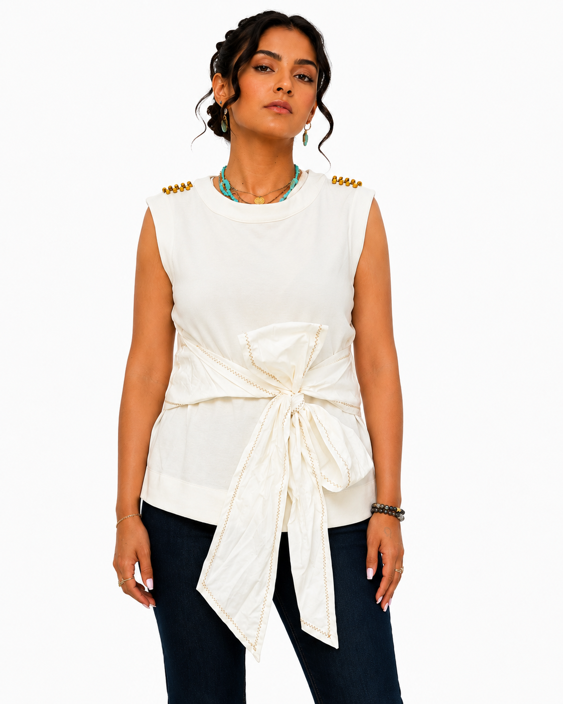 The Sash-Tie Knot Blouse