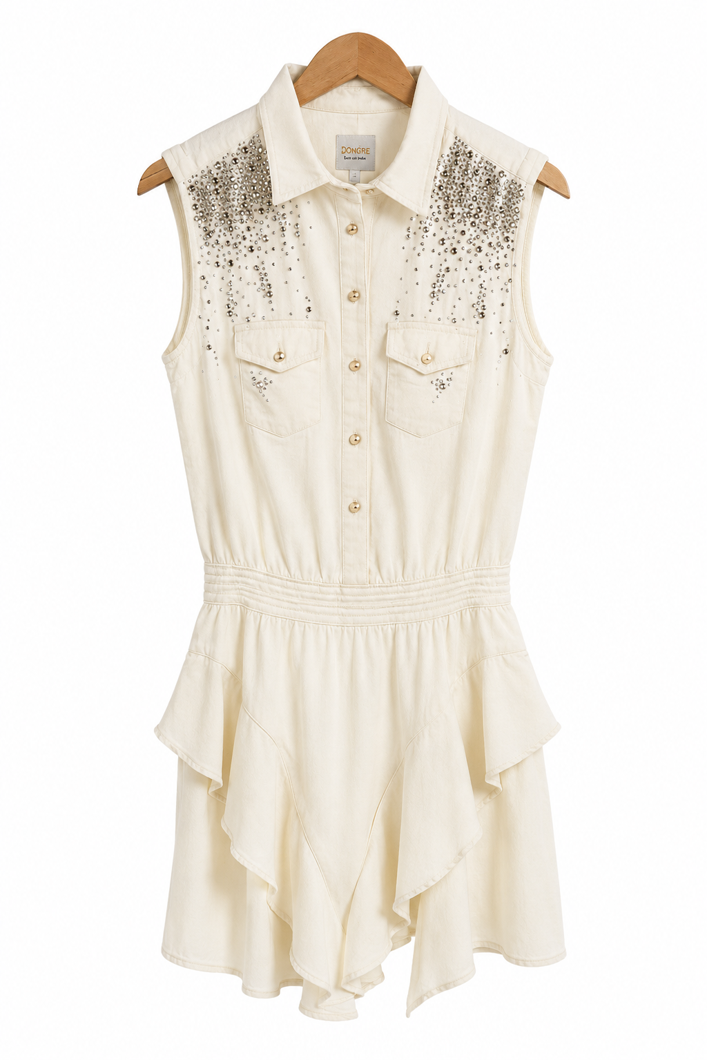 The Studded Cascade Dress