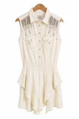The Studded Cascade Dress