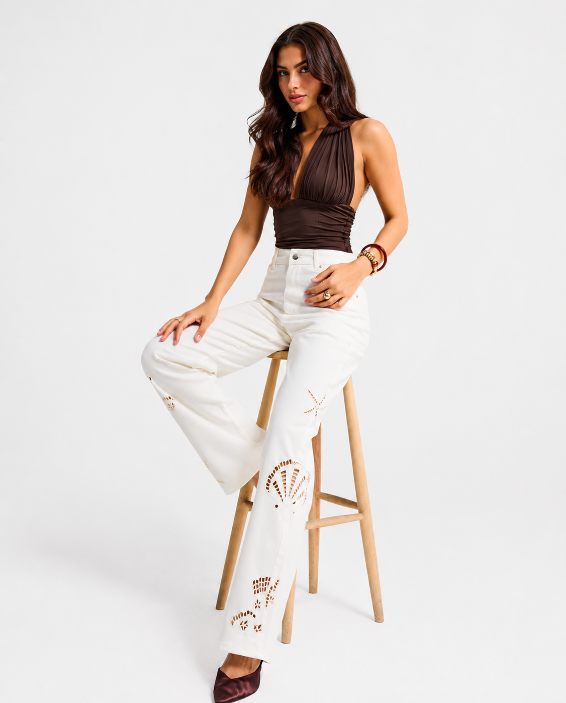 Summer Vibes White Jeans